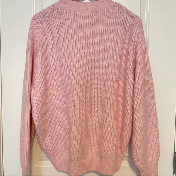 H&M Pink Long Sleeve Sweater size M - Picture 2 of 3